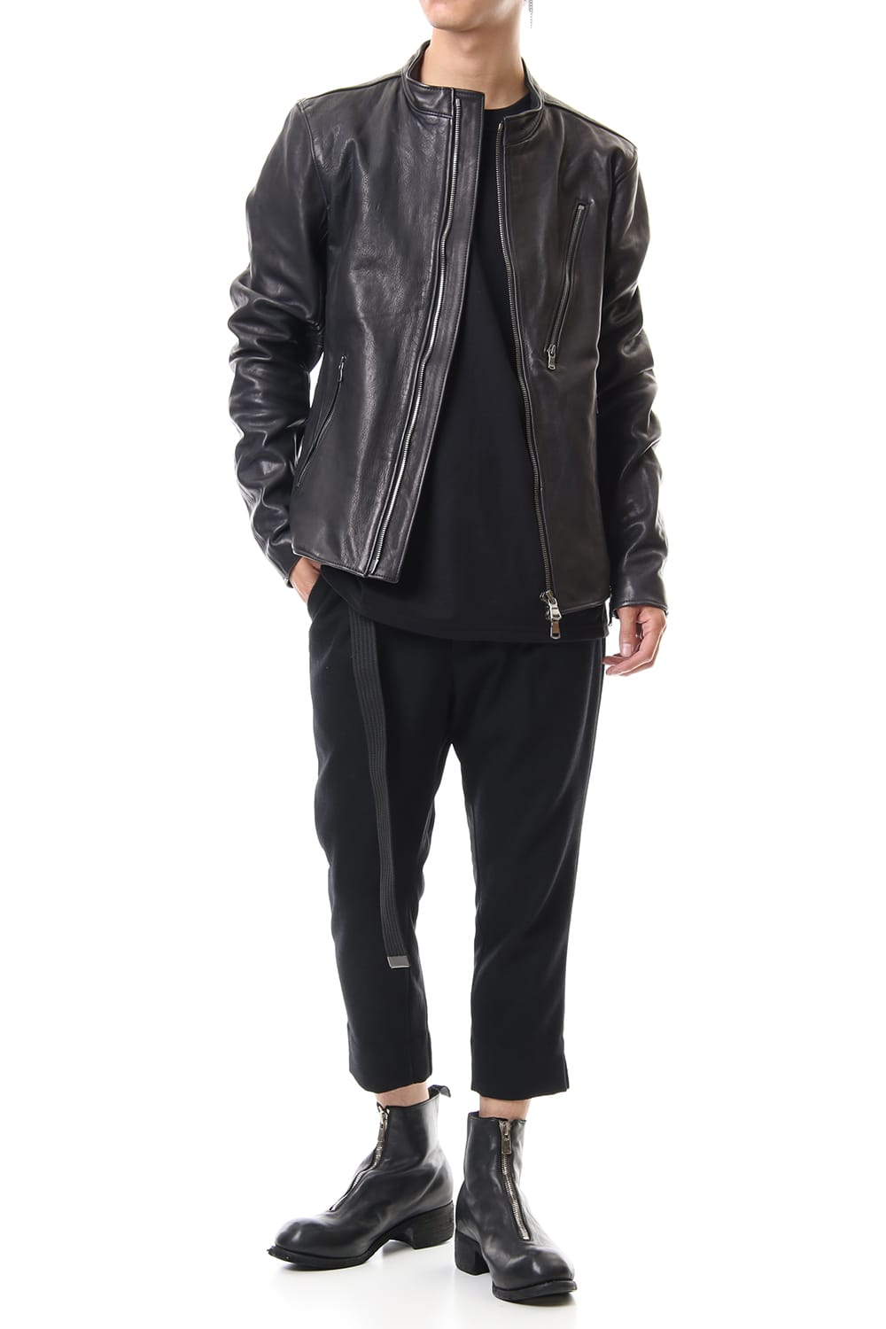 Calf Single Biker Jacket 