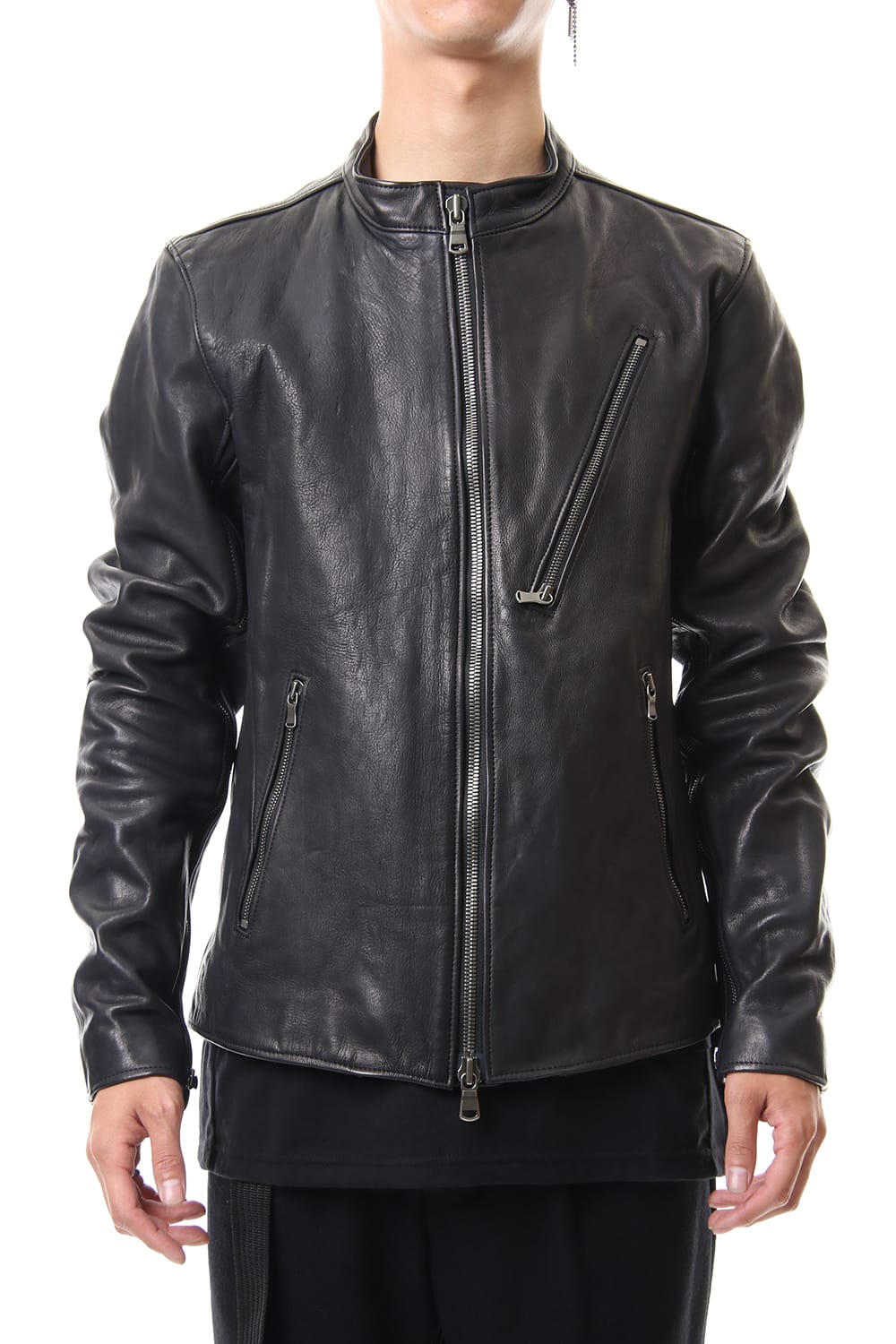 Calf Single Biker Jacket 