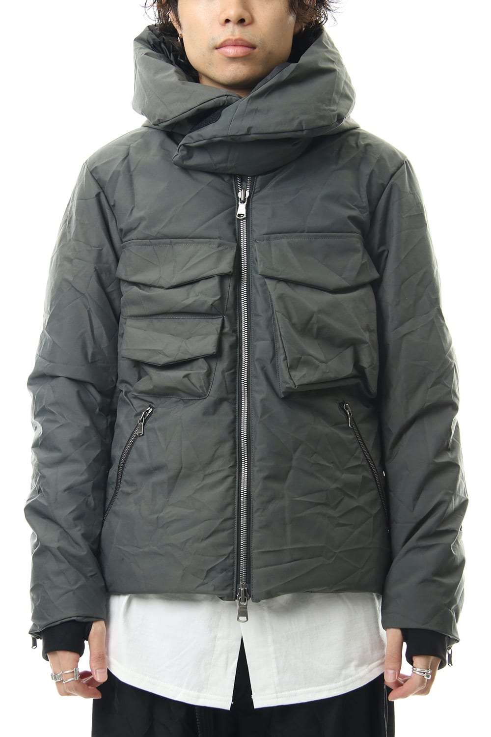 3layer Wrinkled Down Jacket