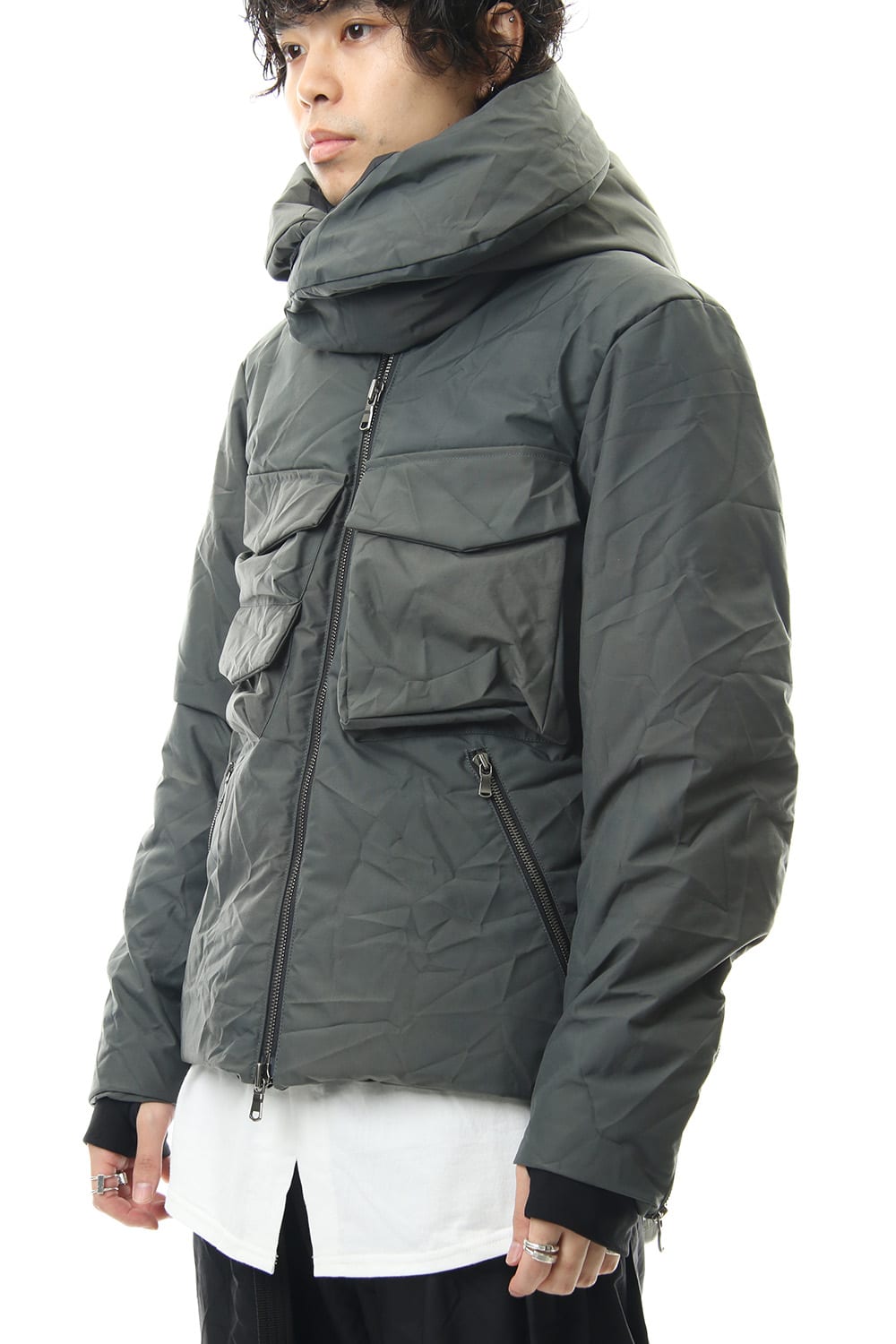 3layer Wrinkled Down Jacket