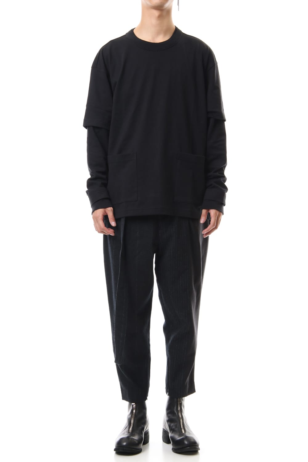 Random Stripe Tapered Pants