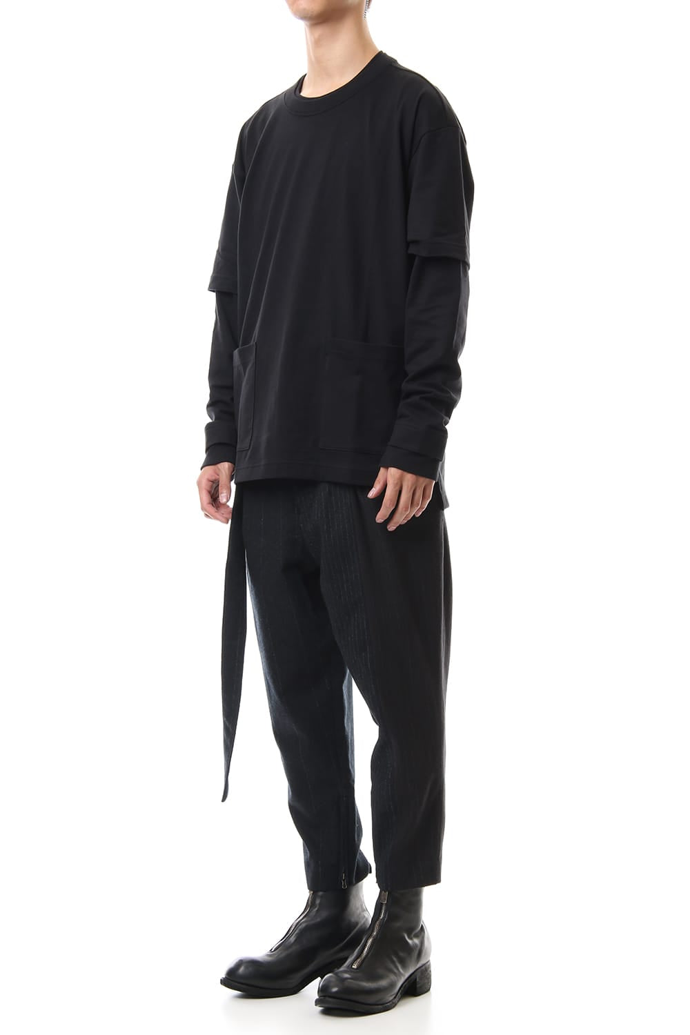 Random Stripe Tapered Pants