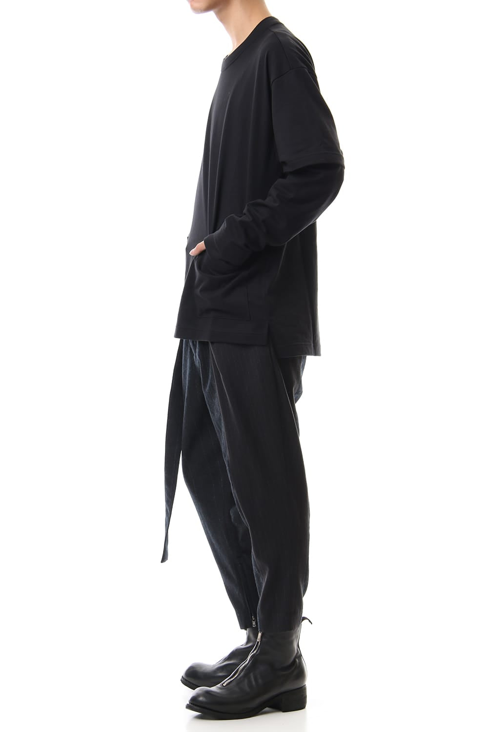 Random Stripe Tapered Pants