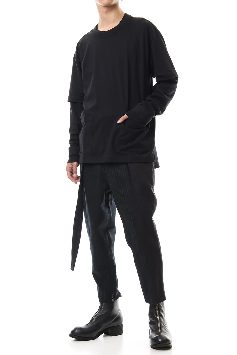 Random Stripe Tapered Pants