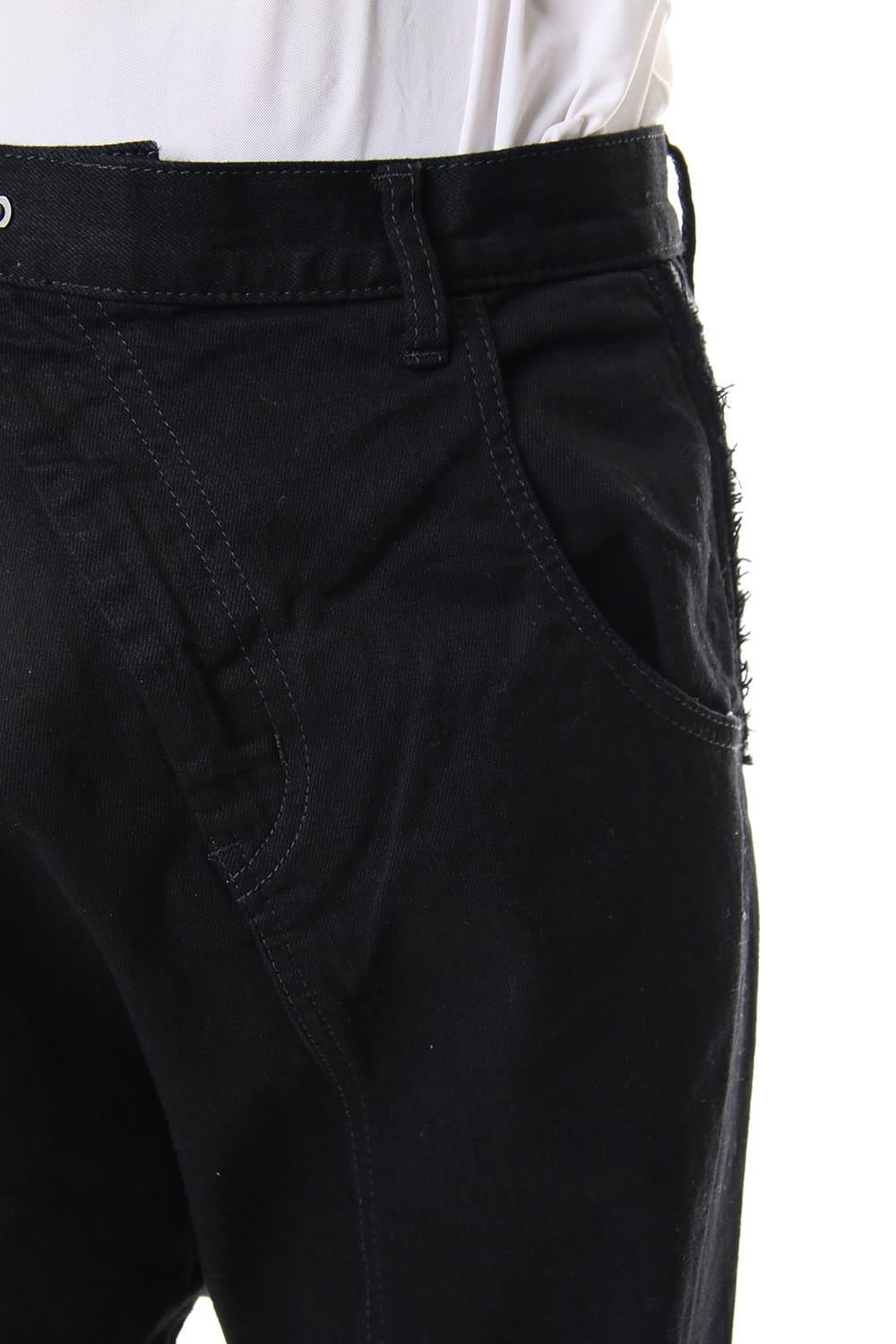 Stretch Denim Sarouel Pants