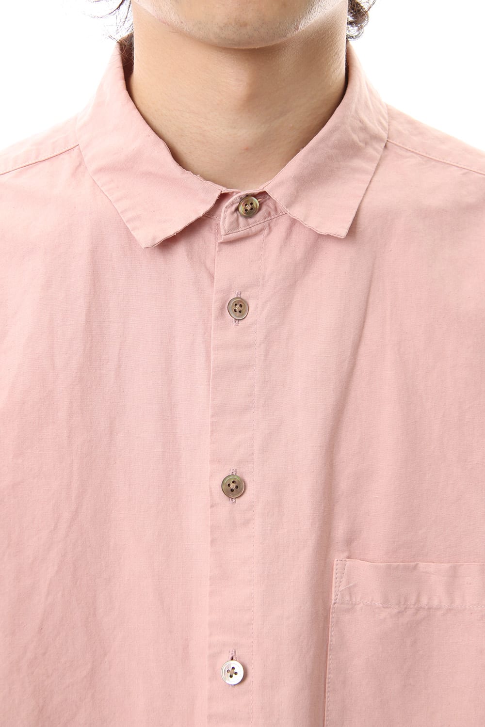 Cotton Linen Plane Shirt - G.Pink