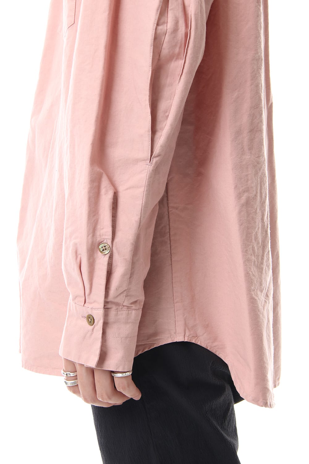 Cotton Linen Plane Shirt - G.Pink