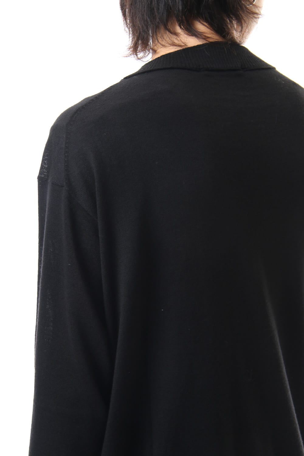 Fine merino Border Sleeve L/S Tshirt