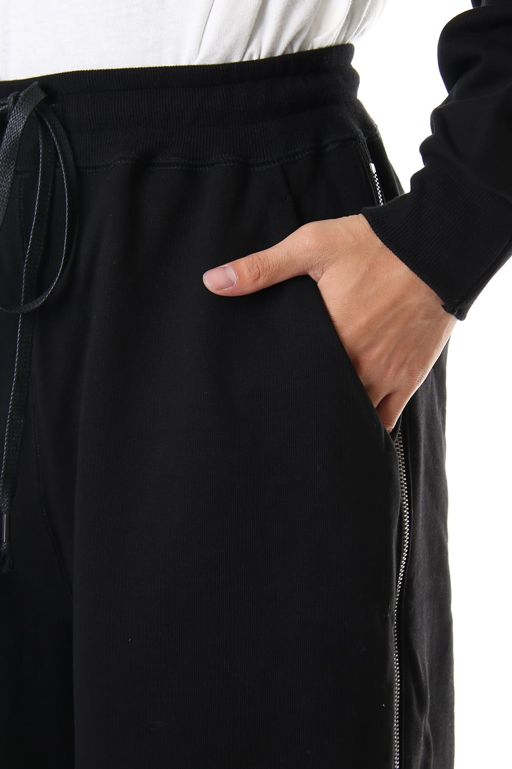 Mercerized Fleece lining Wide Pants