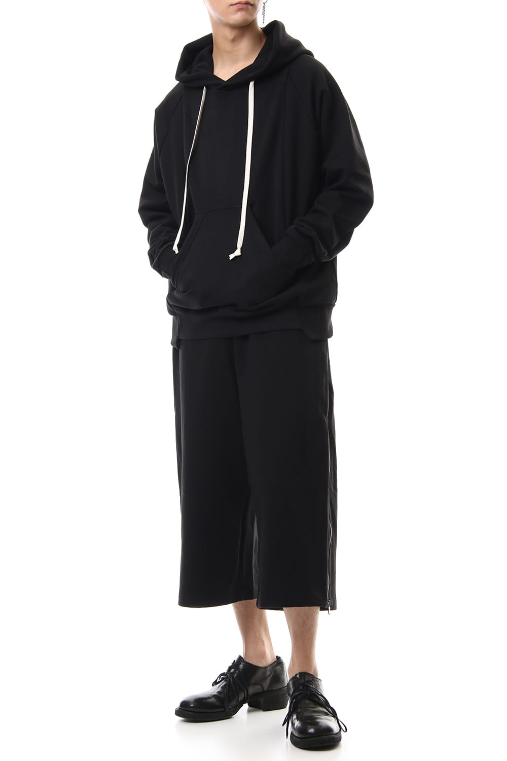 Mercerized Fleece lining Wide Pants