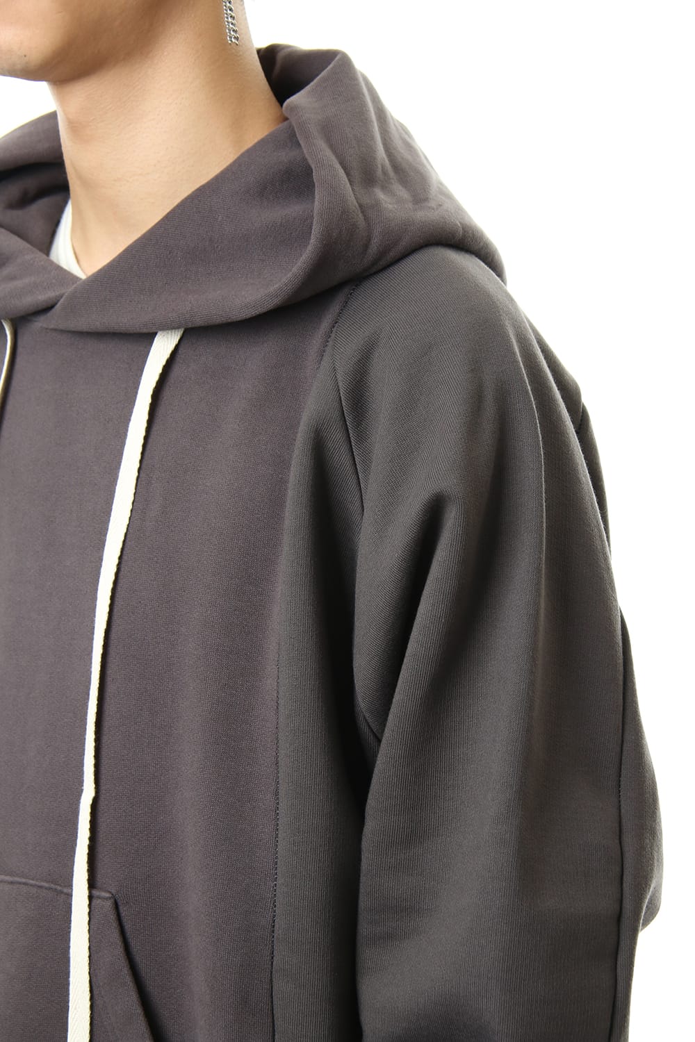 Fleece Lining Combination Hoodie - Gray