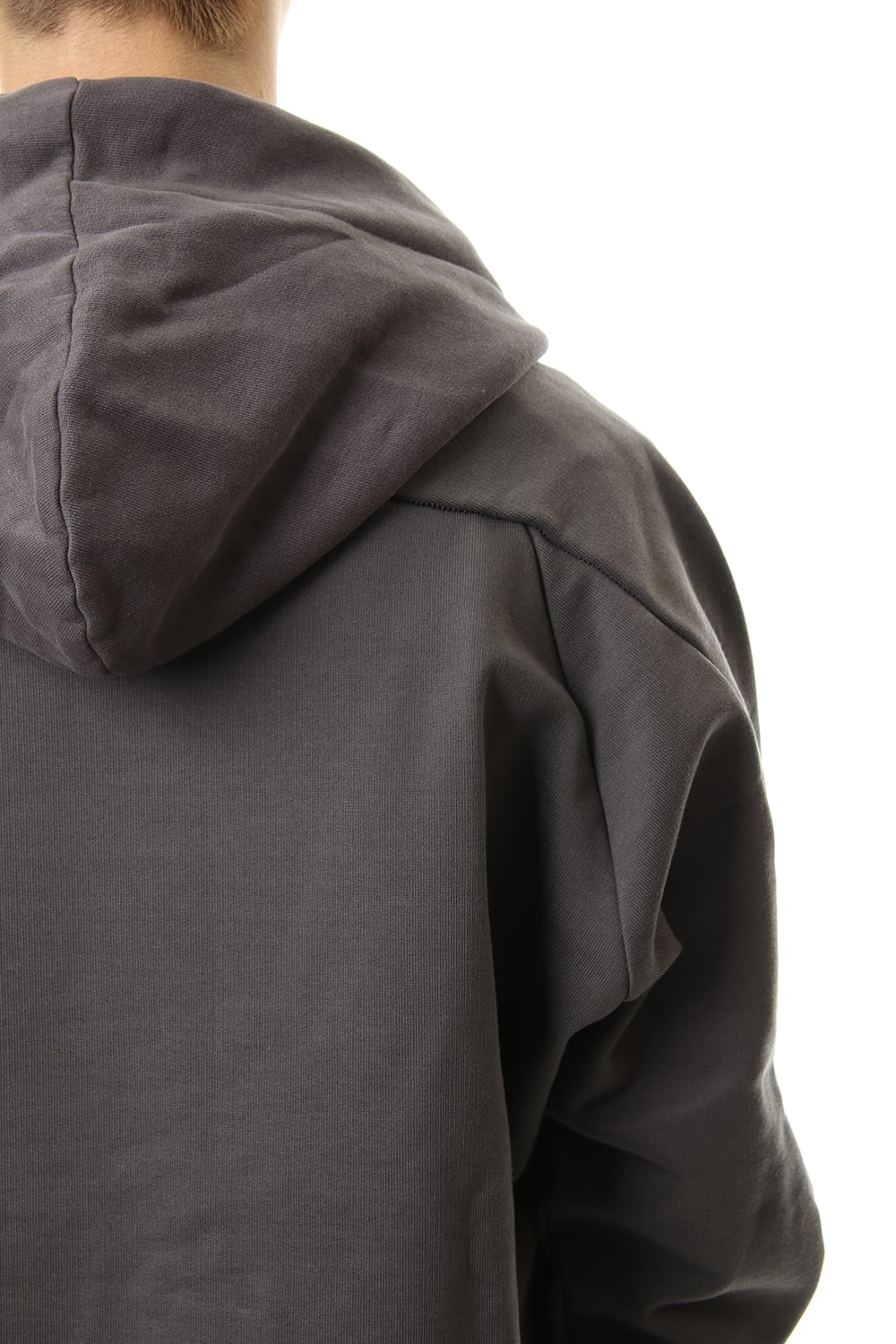 Fleece Lining Combination Hoodie - Gray
