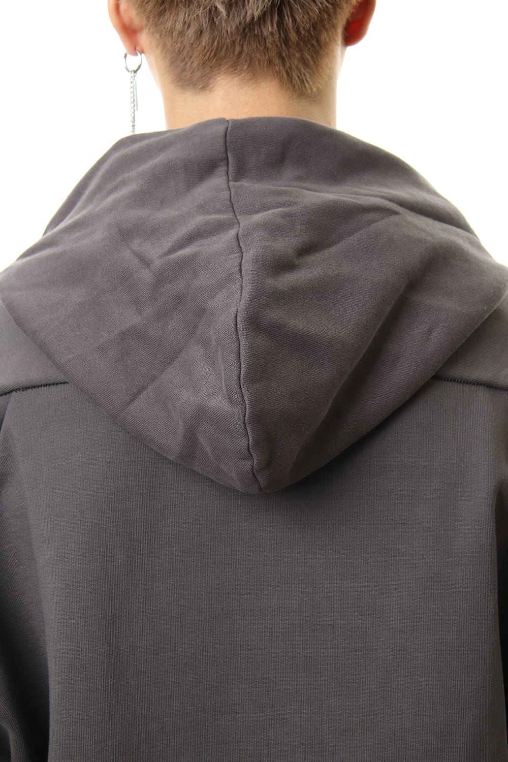 Fleece Lining Combination Hoodie - Gray