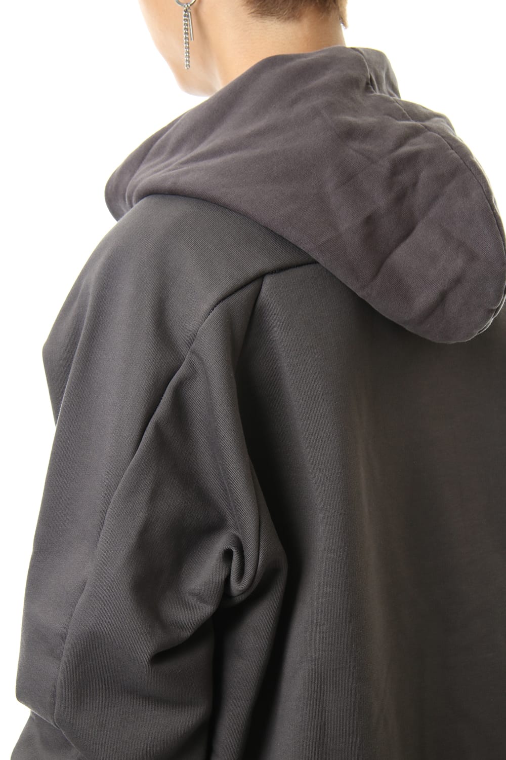 Fleece Lining Combination Hoodie - Gray