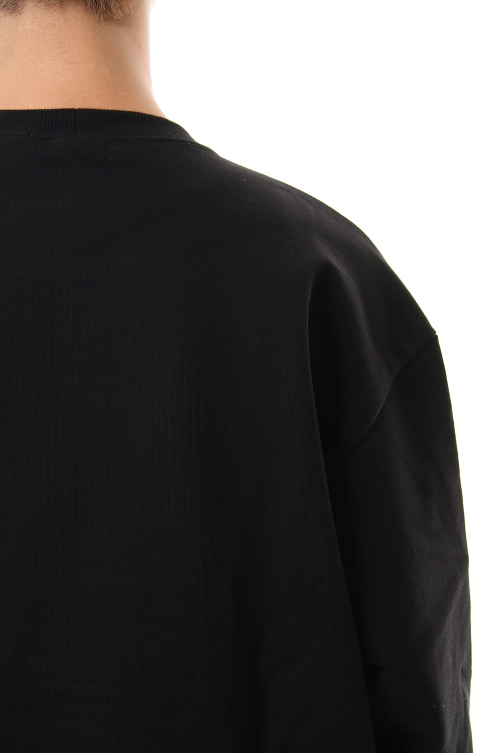 Fleece Lining Combination Pullover - Black