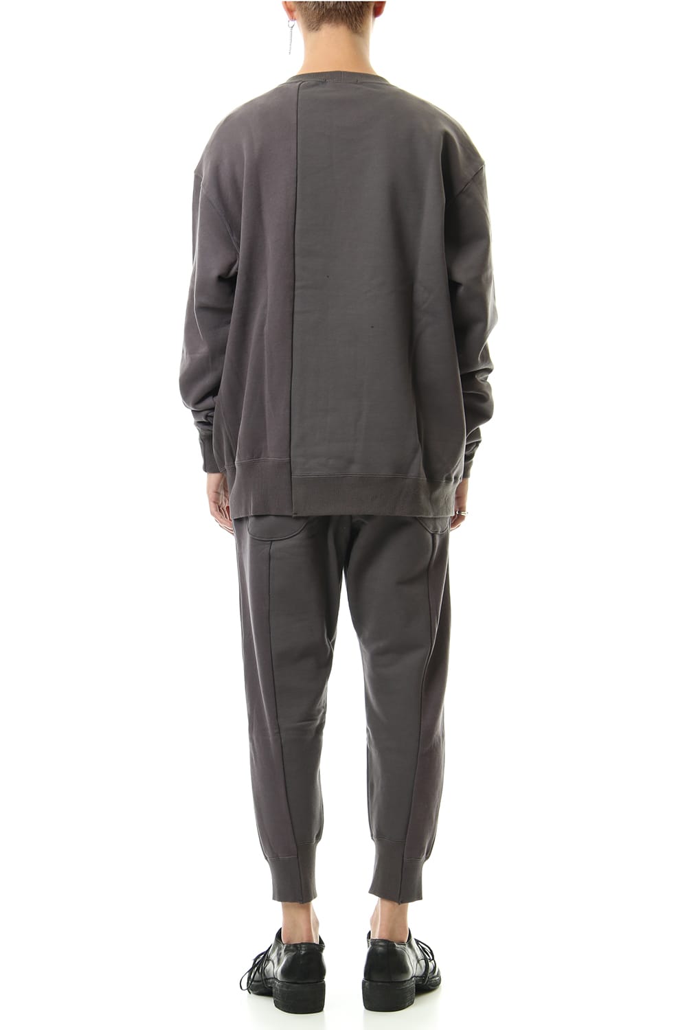Fleece Lining Combination Pullover - Gray