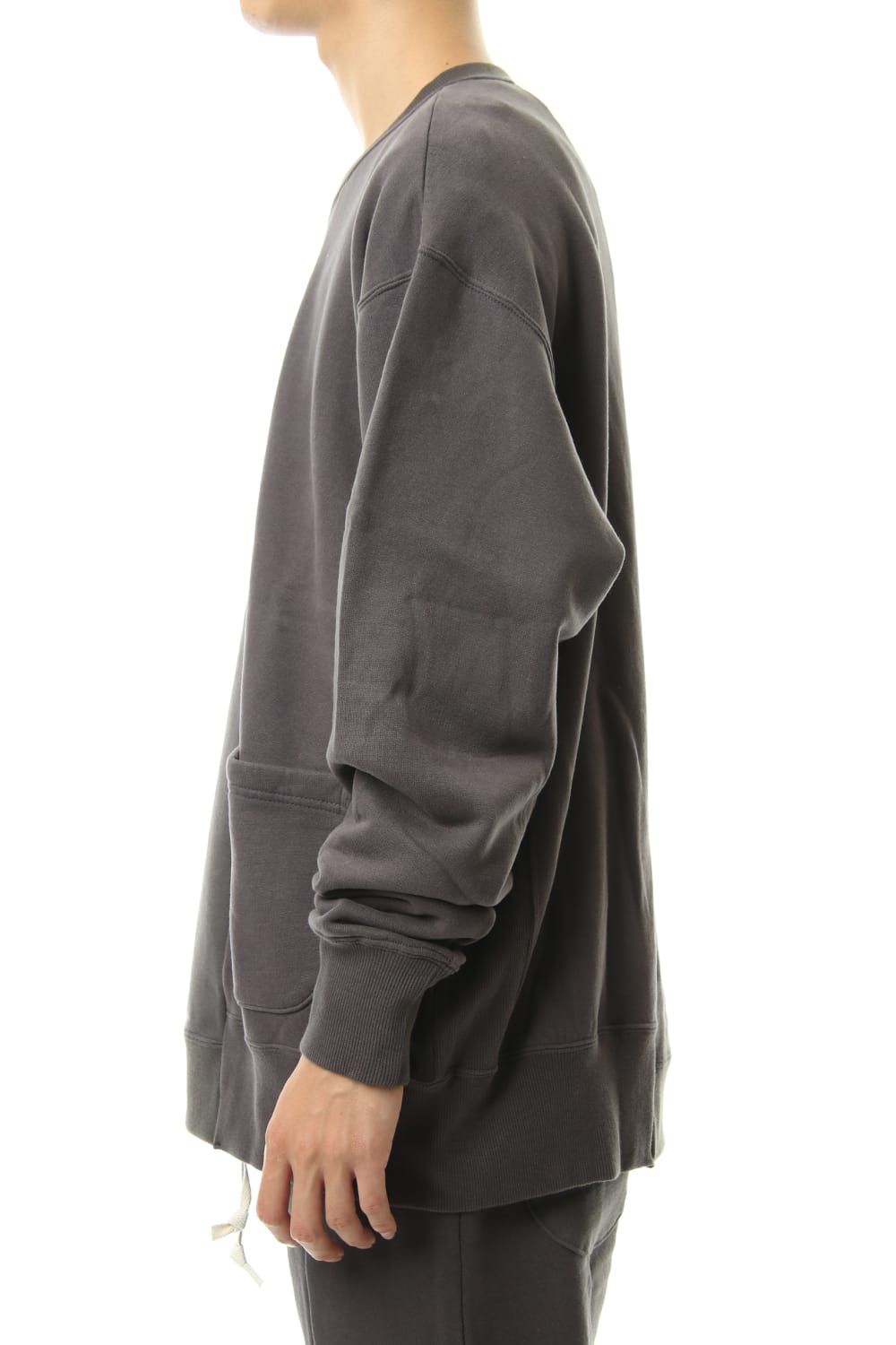Fleece Lining Combination Pullover - Gray