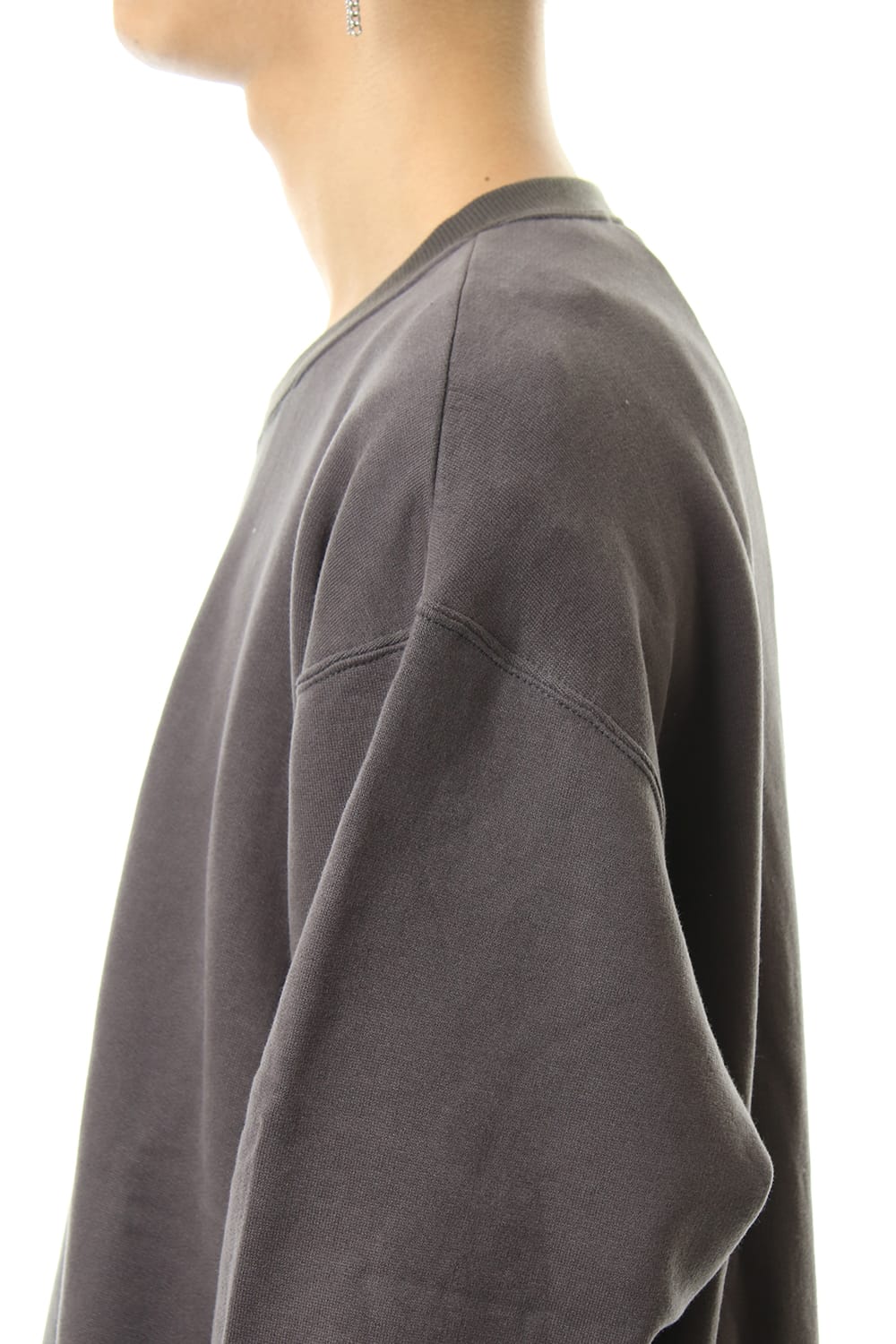 Fleece Lining Combination Pullover - Gray