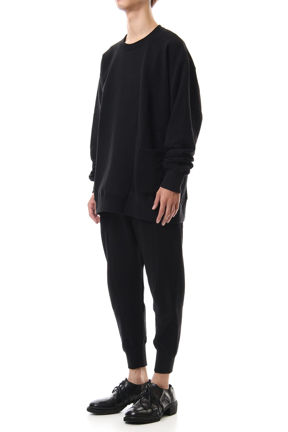 Fleece Lining Combination Pants - Black
