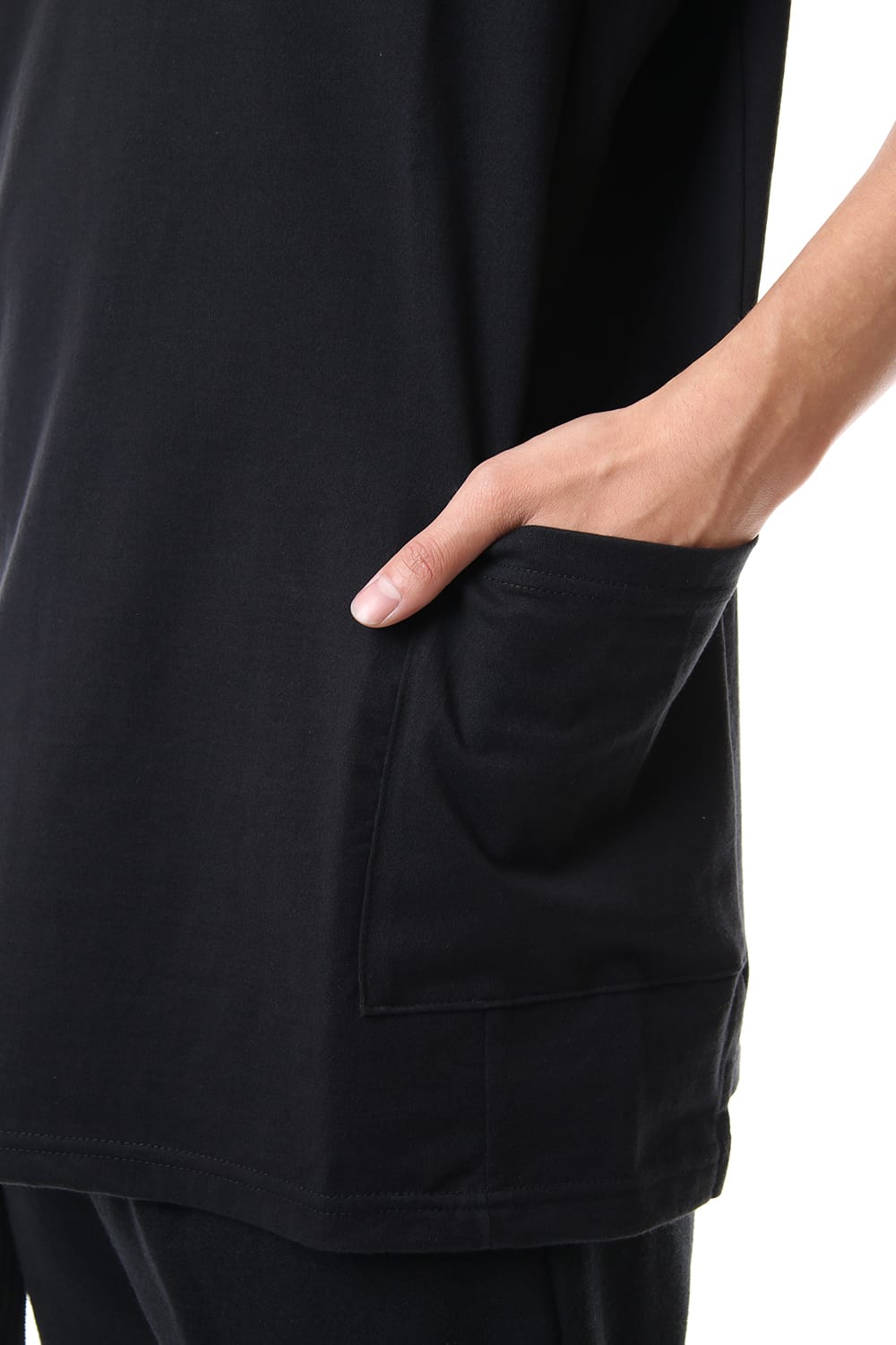 Side Pocket T-Shirts - Black