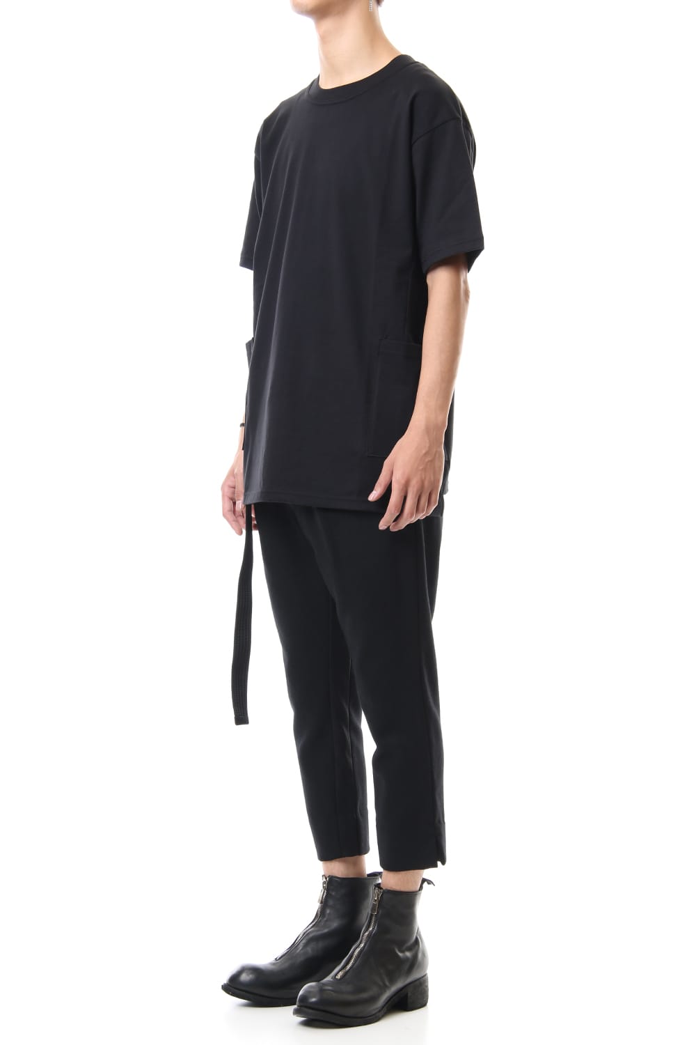 Side Pocket T-Shirts - Black