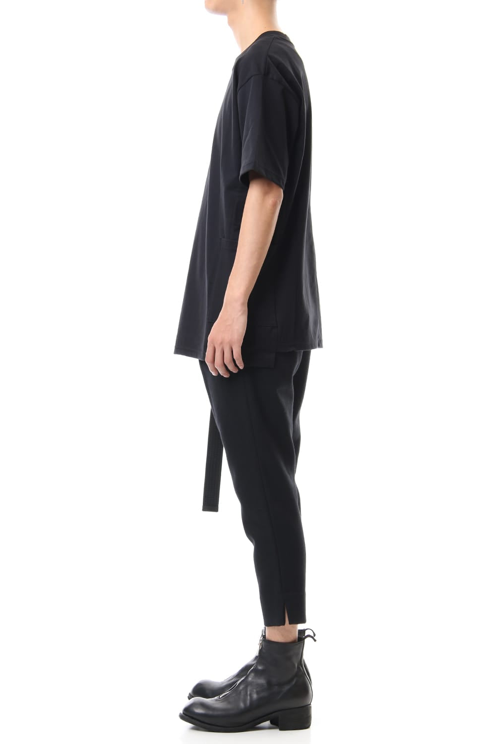 Side Pocket T-Shirts - Black