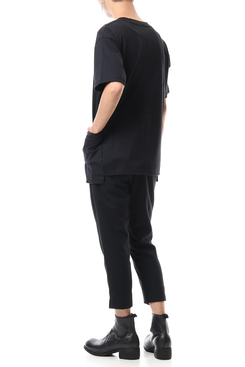 Side Pocket T-Shirts - Black