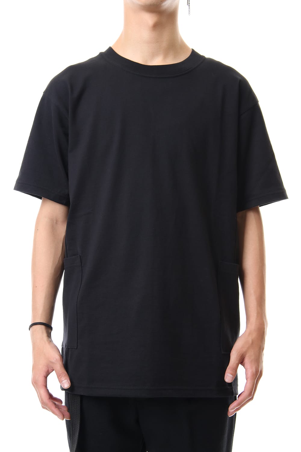 Side Pocket T-Shirts - Black