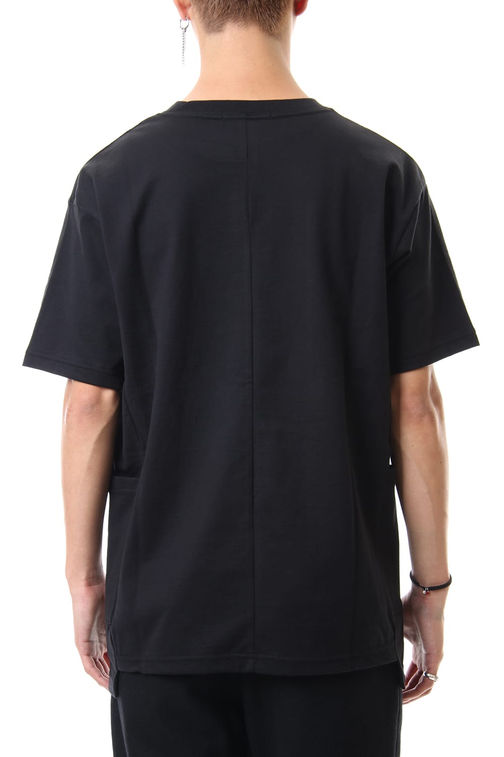 Side Pocket T-Shirts - Black