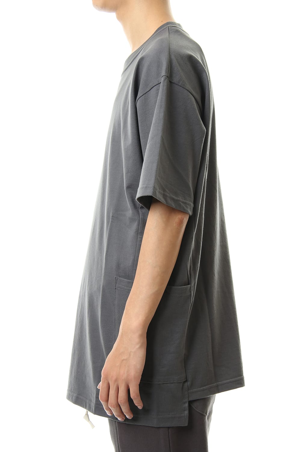 Side Pocket T-Shirts - Gray