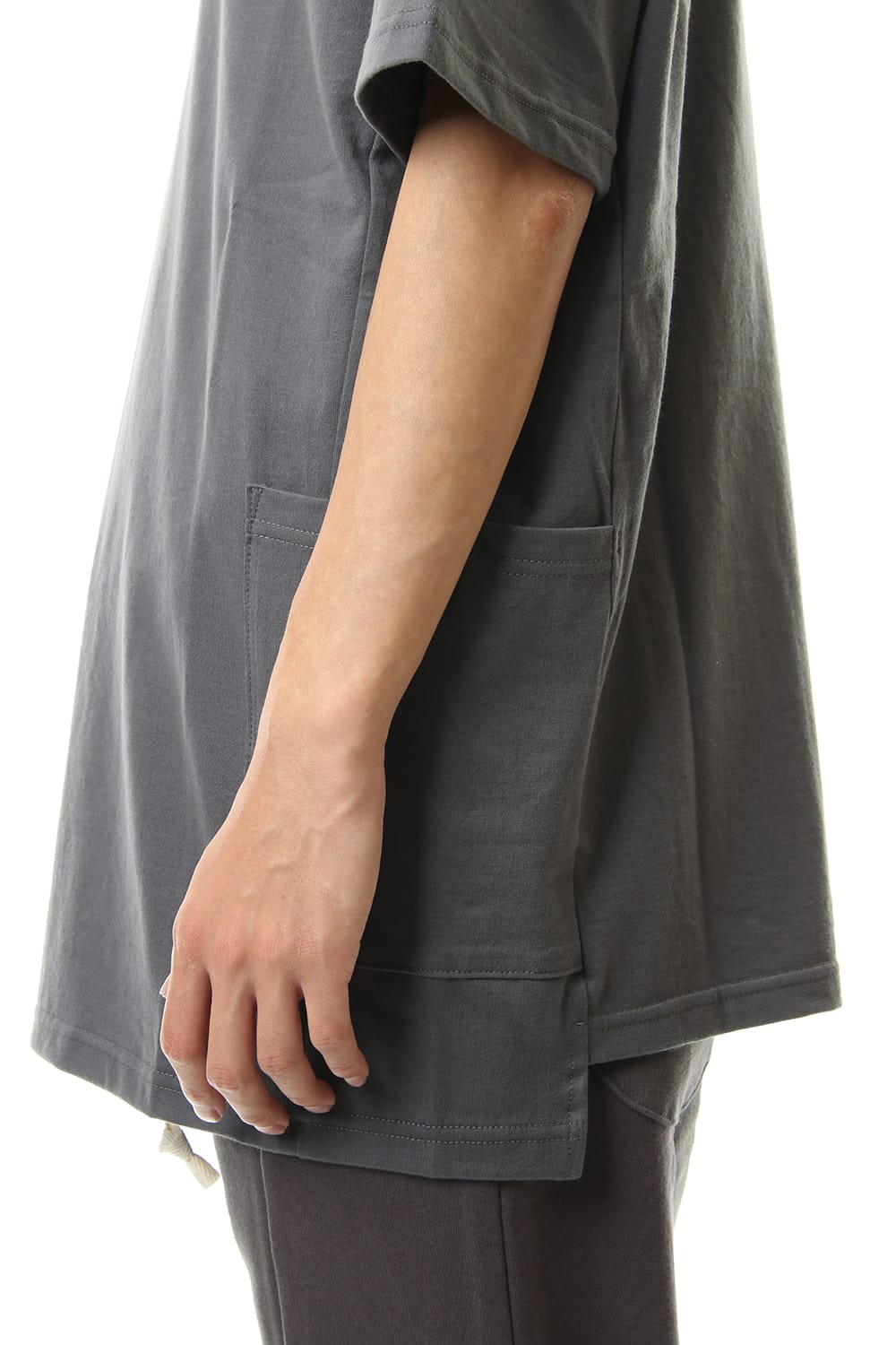 Side Pocket T-Shirts - Gray