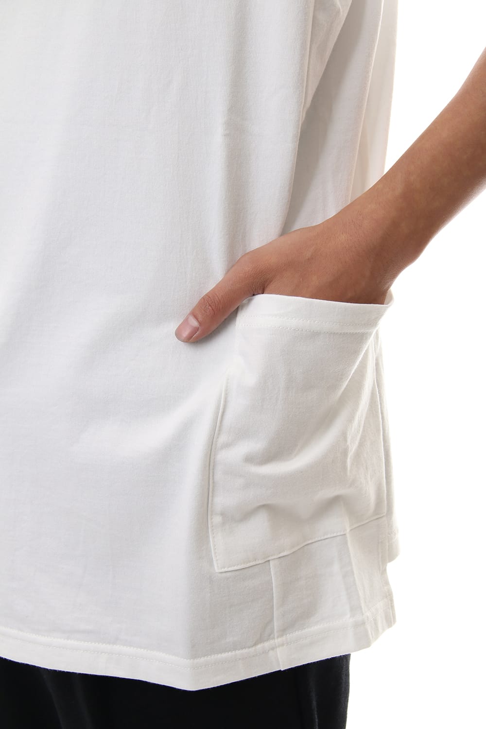 Side Pocket T-Shirts - White