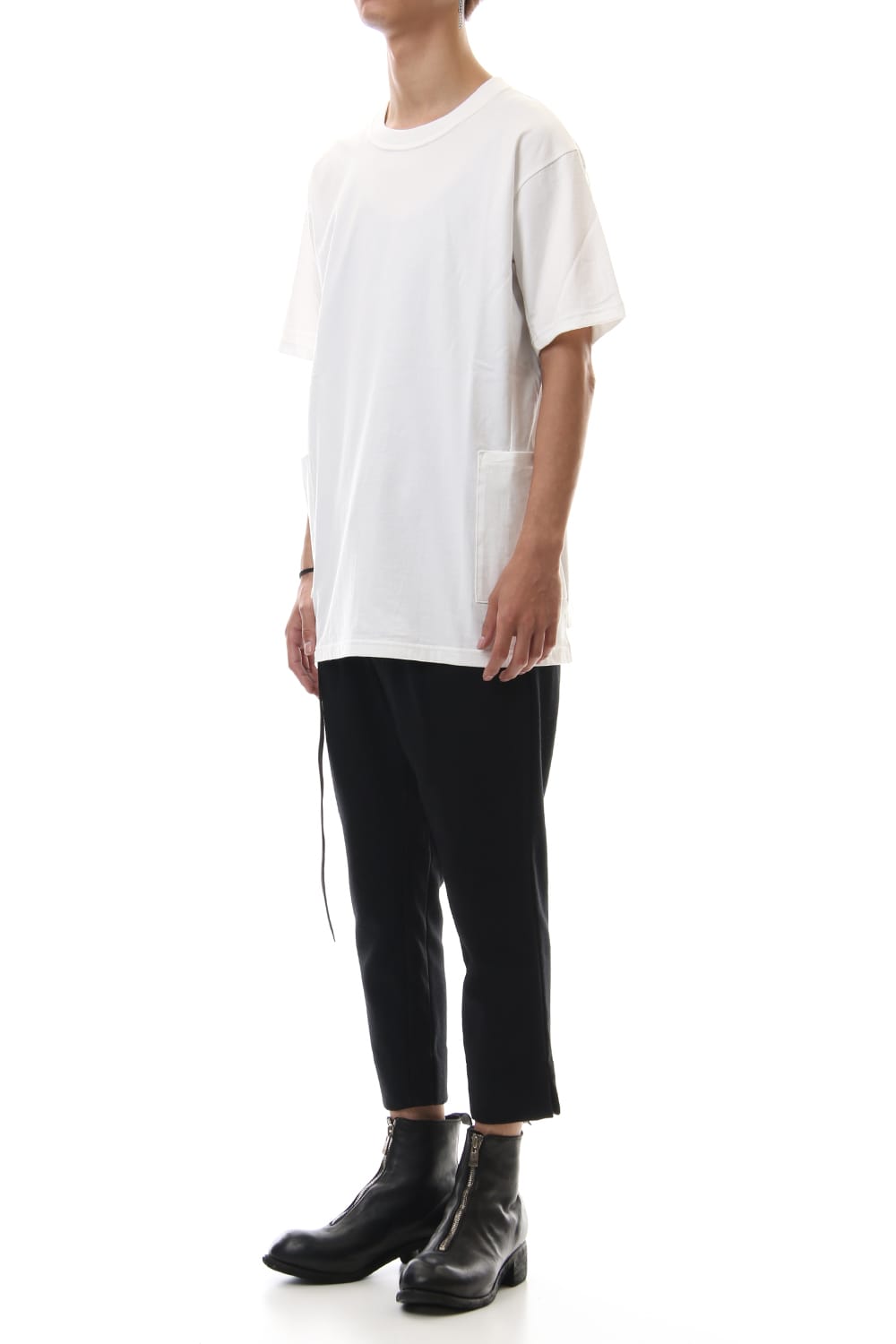 Side Pocket T-Shirts - White