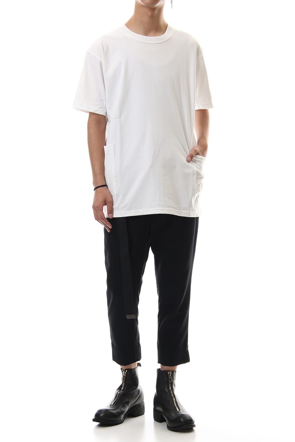 Side Pocket T-Shirts - White