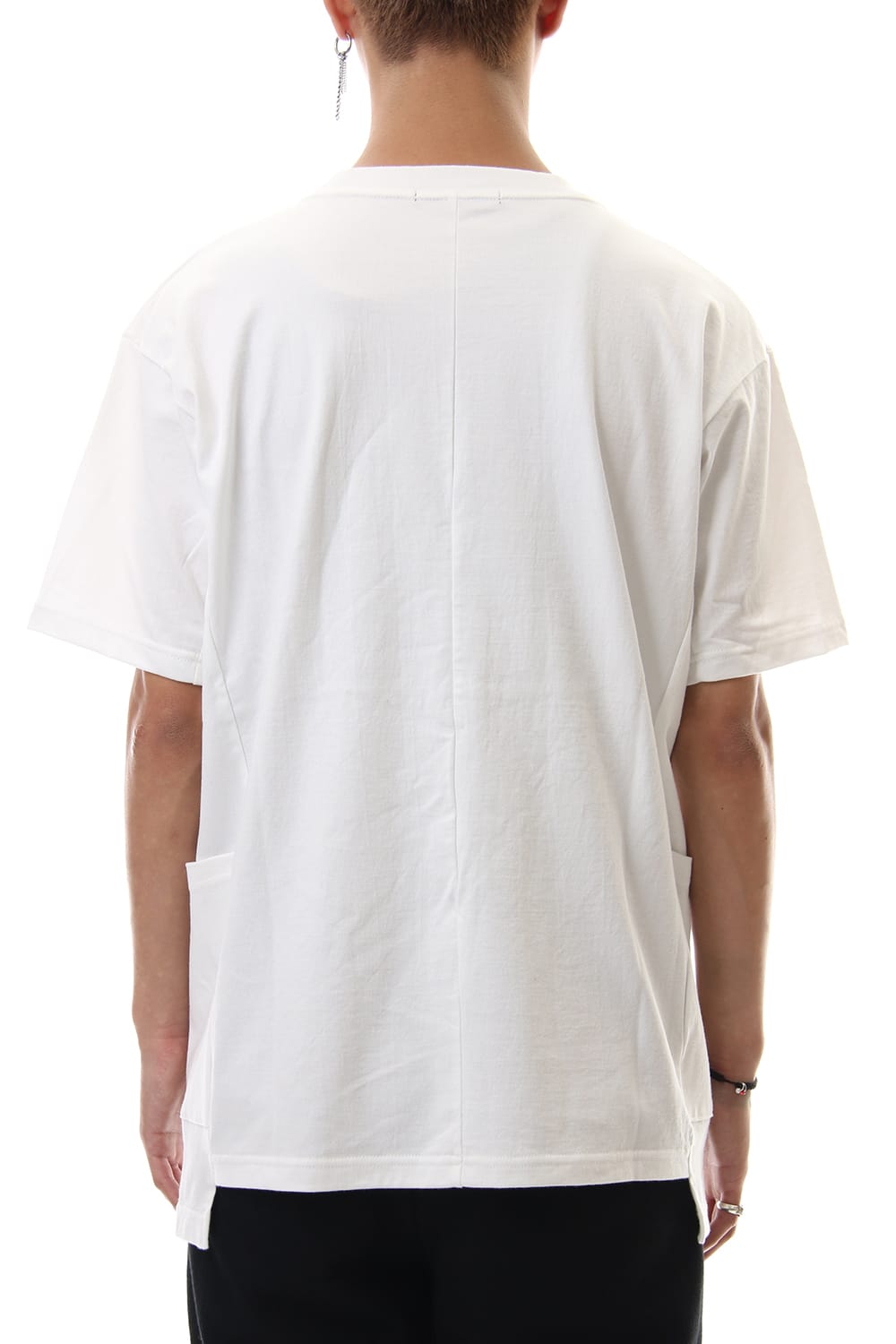 Side Pocket T-Shirts - White