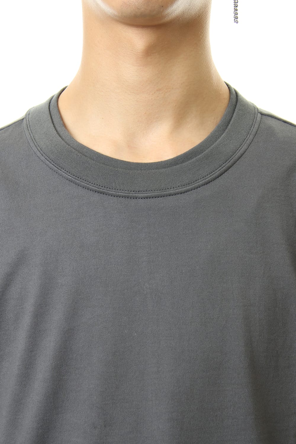 Jersey stitch Long sleeve Pocket T - Gray