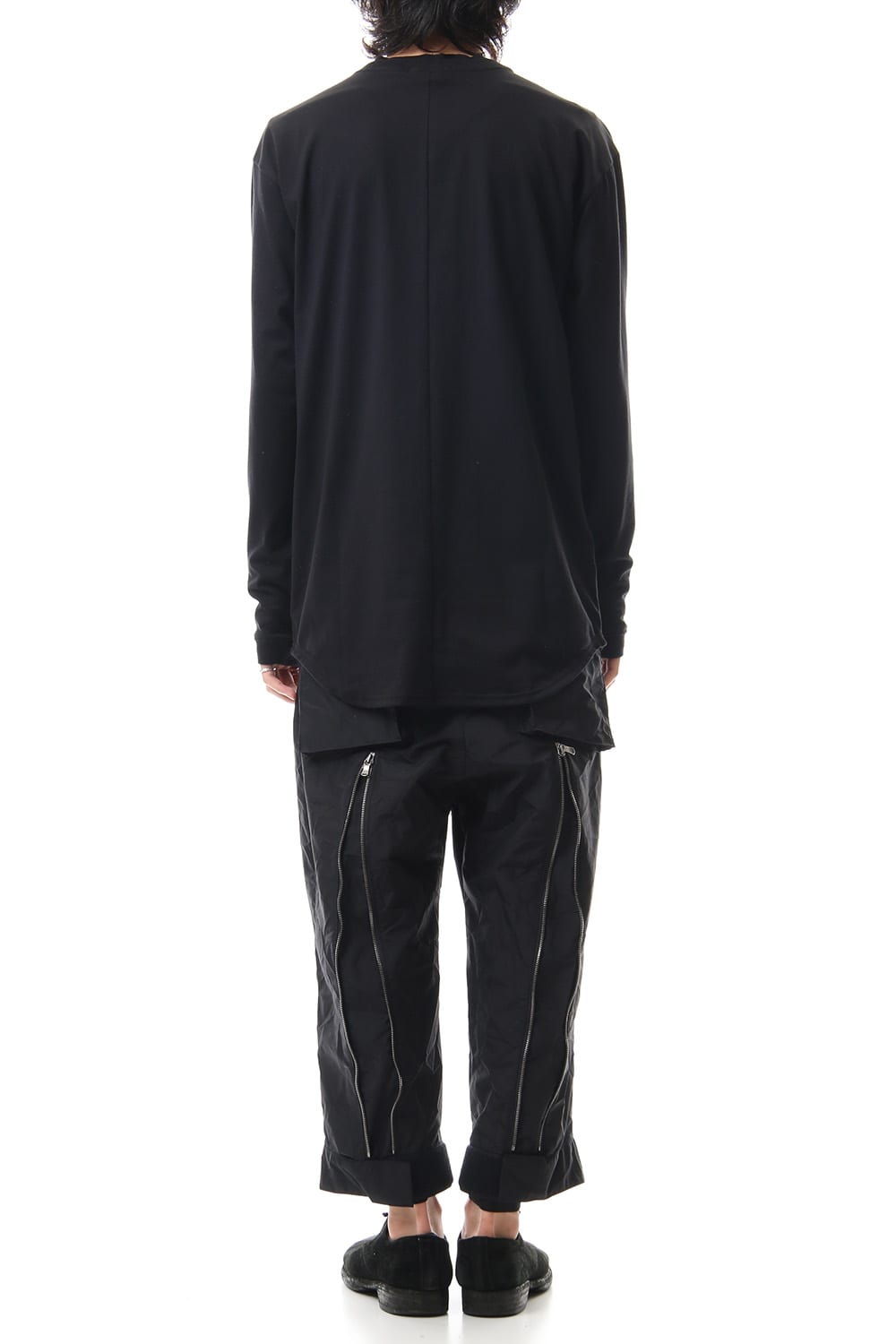 Jersey stitch Long sleeve T - Black