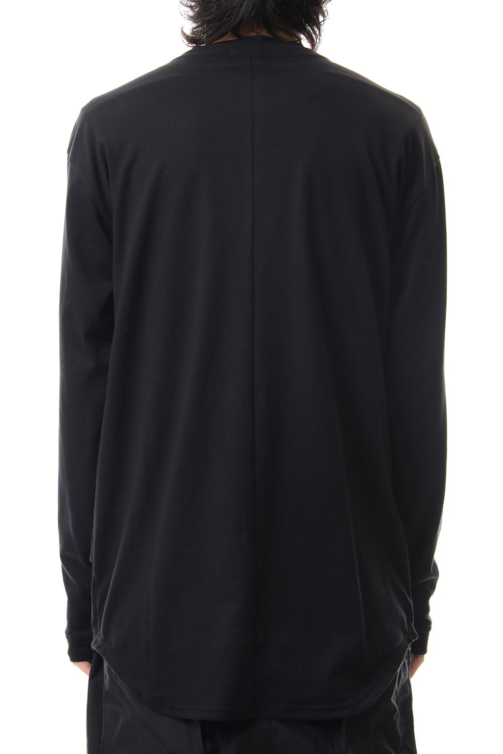 Jersey stitch Long sleeve T - Black