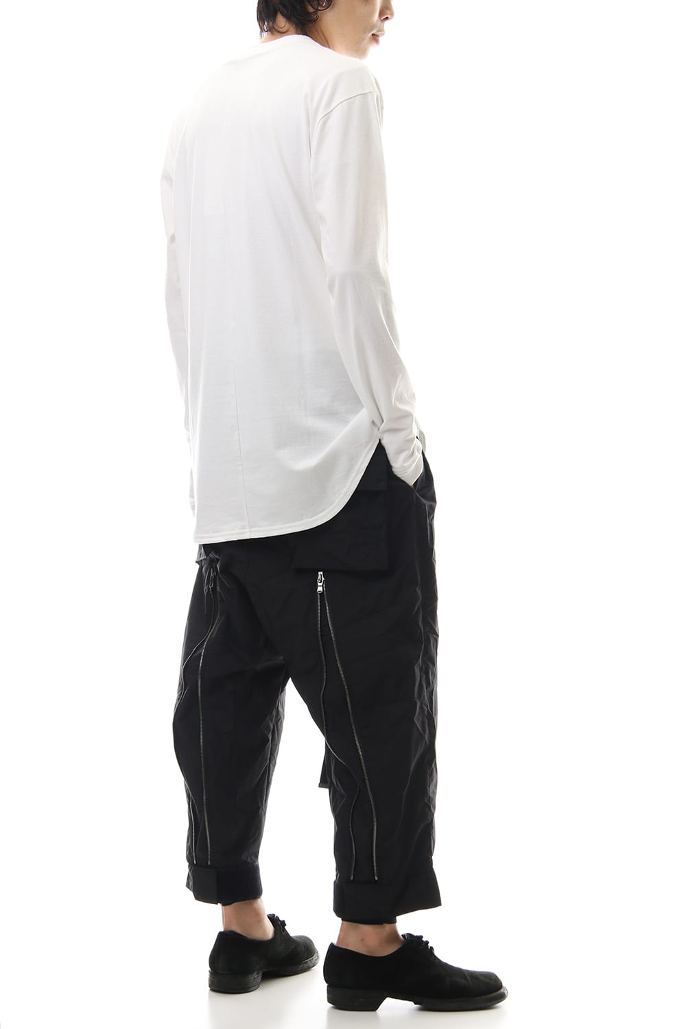 Jersey stitch Long sleeve T - White