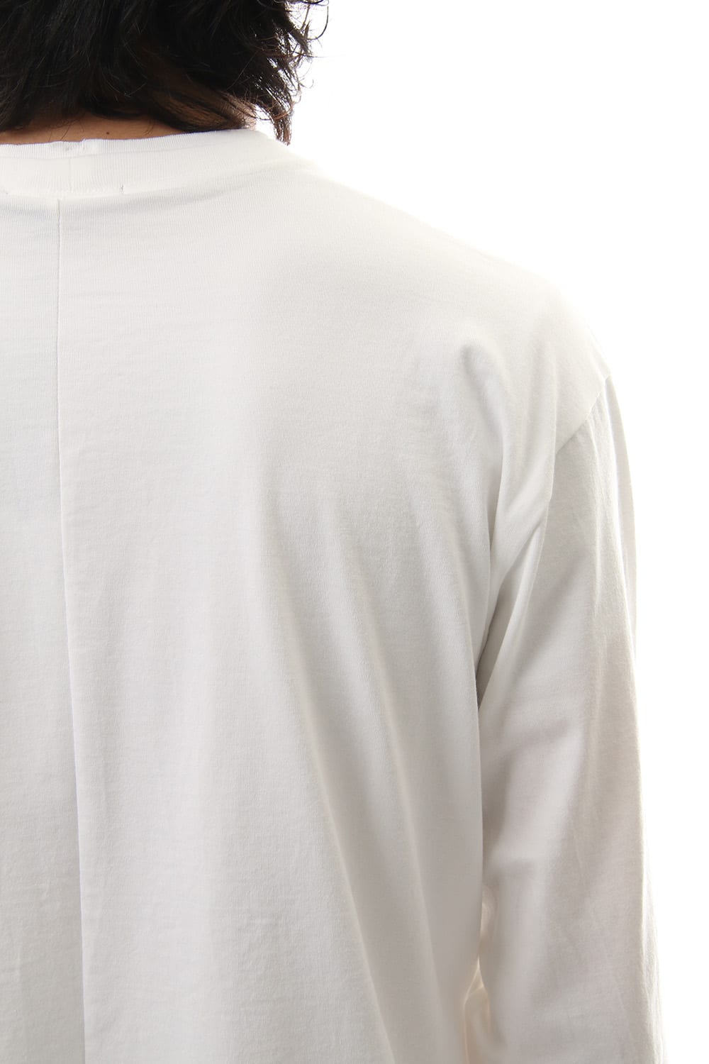 Jersey stitch Long sleeve T - White