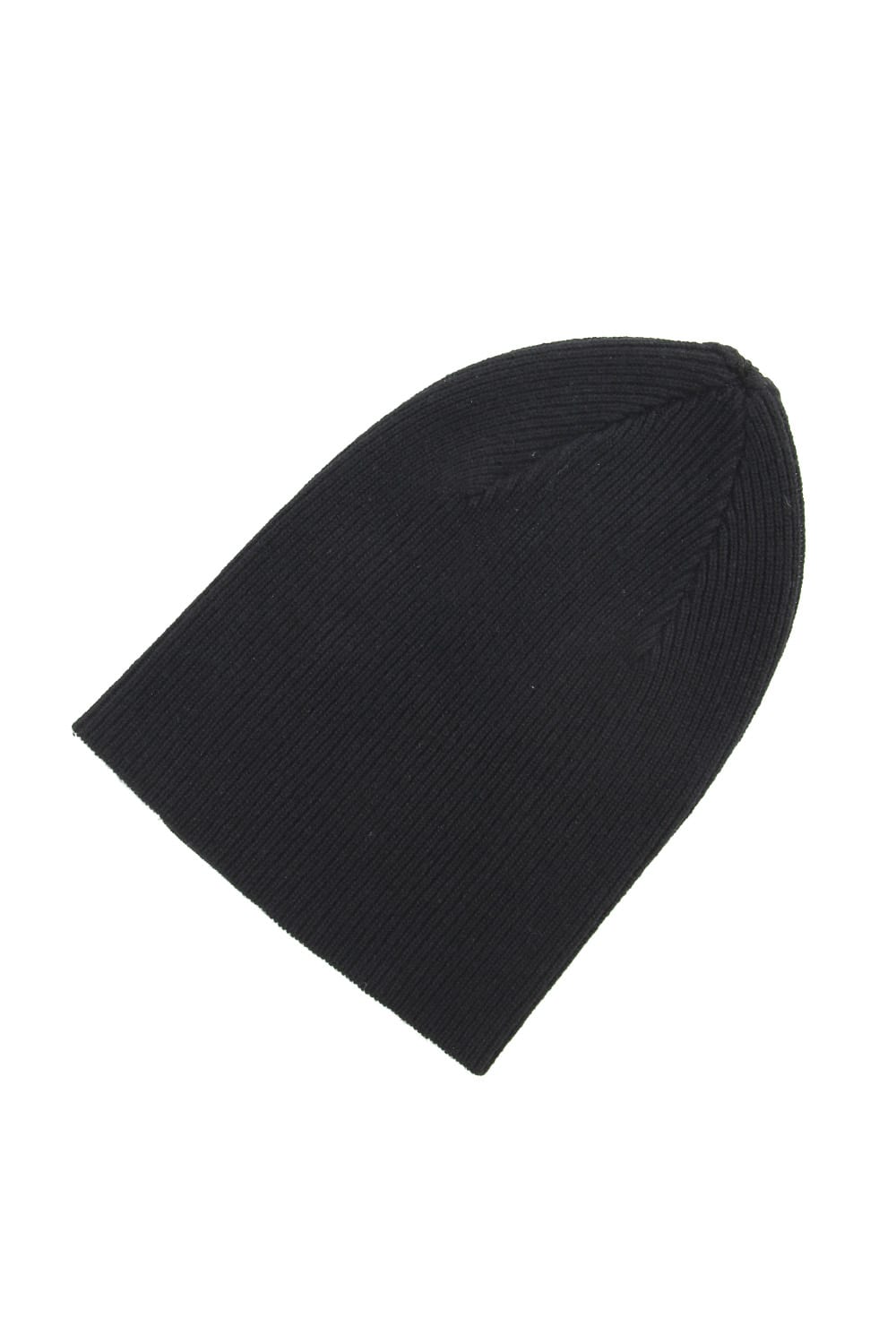 Cashmere Merino wool Knit cap - Black Stripe