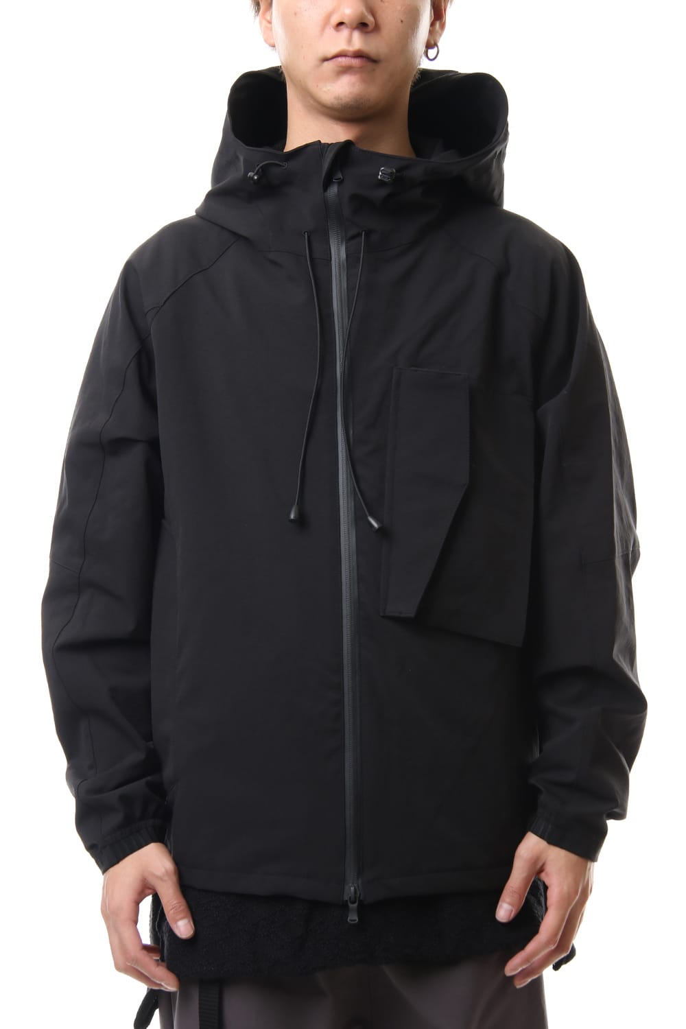 Water-repellent Stretch Mountain parka Black