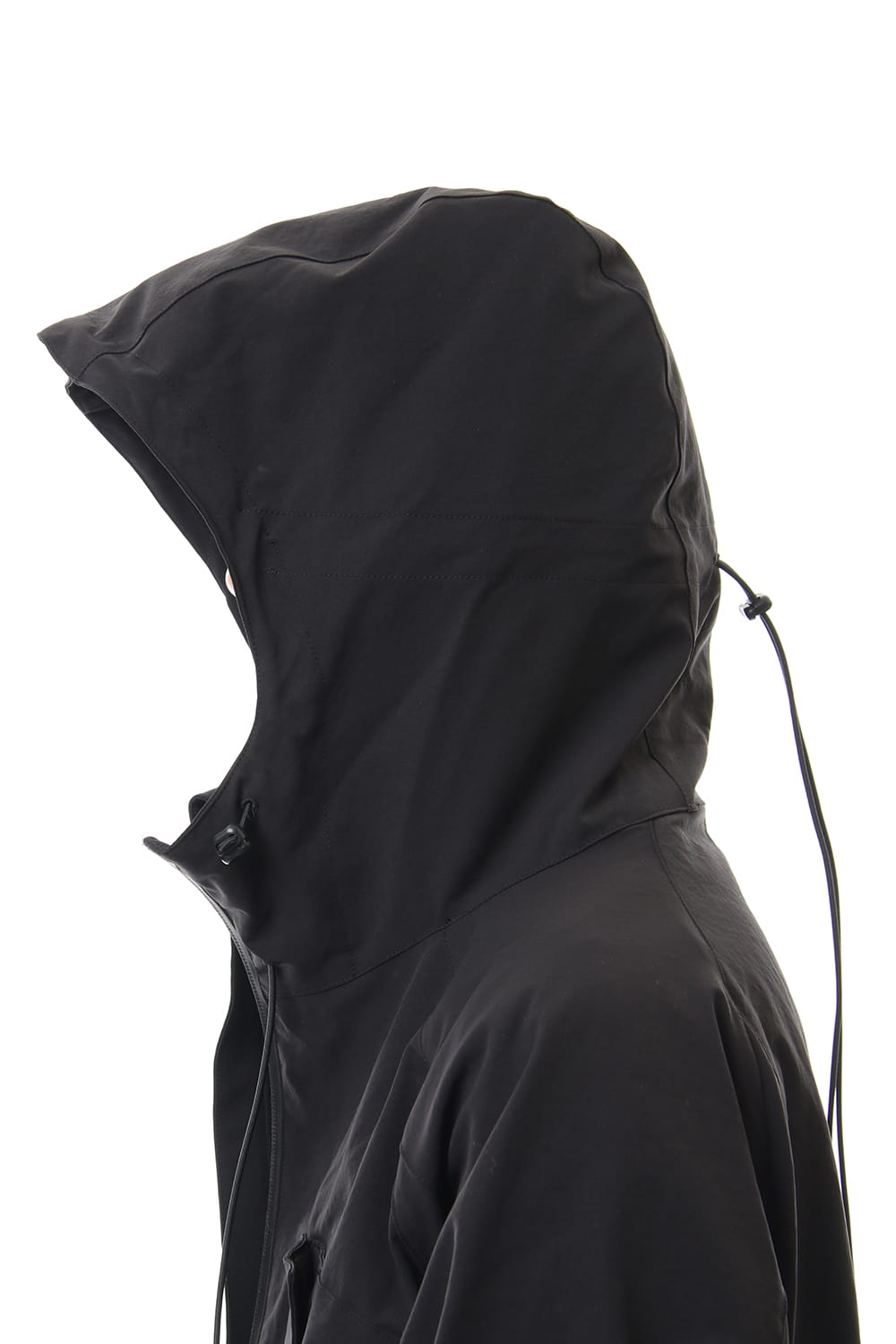 Water-repellent Stretch Mountain parka Black