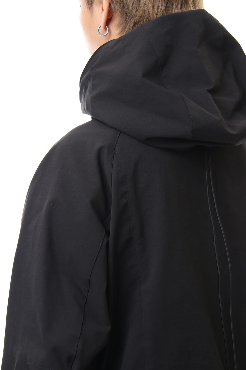 Water-repellent Stretch Mountain parka Black