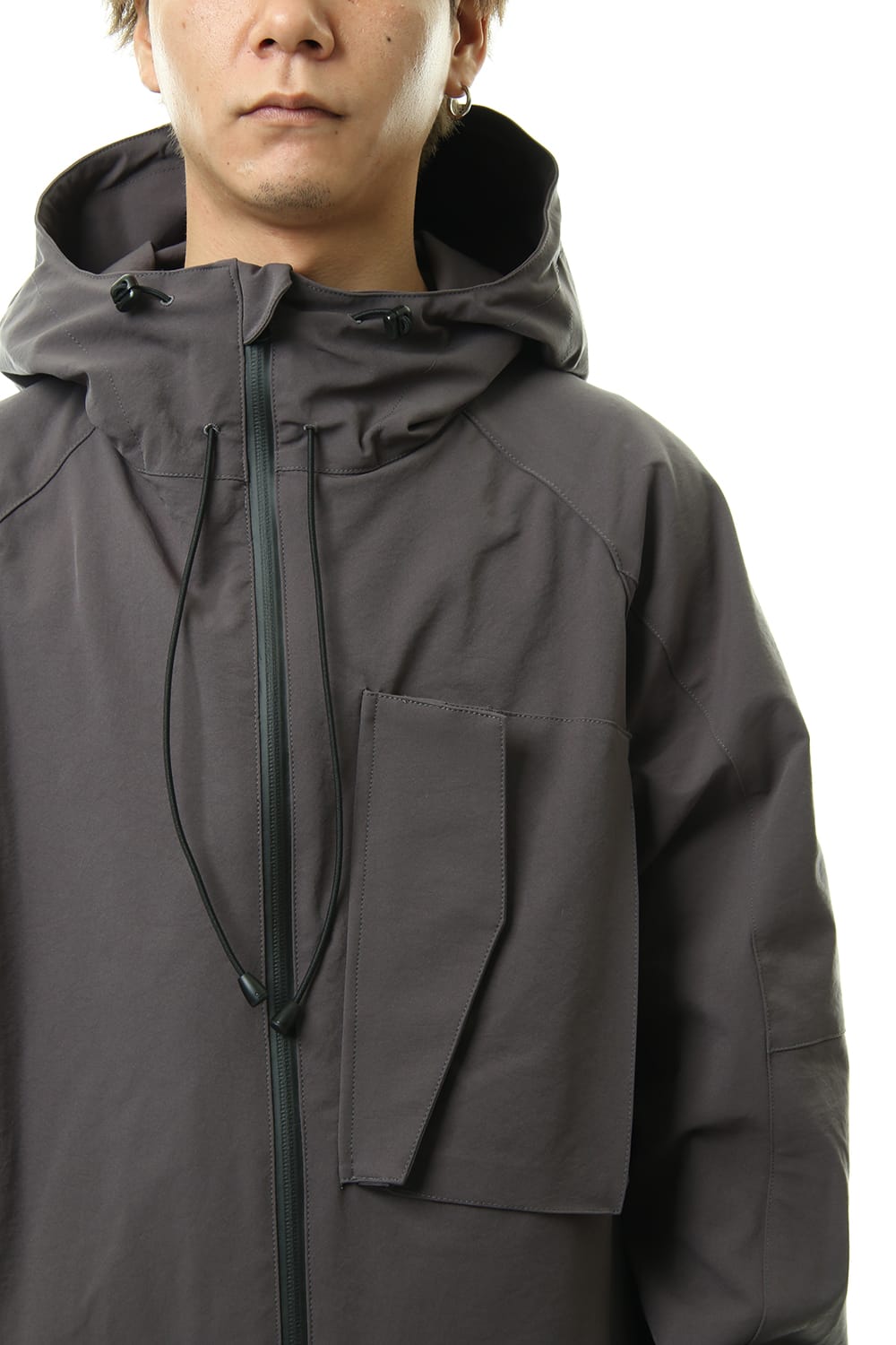 Water-repellent Stretch Mountain parka Gray