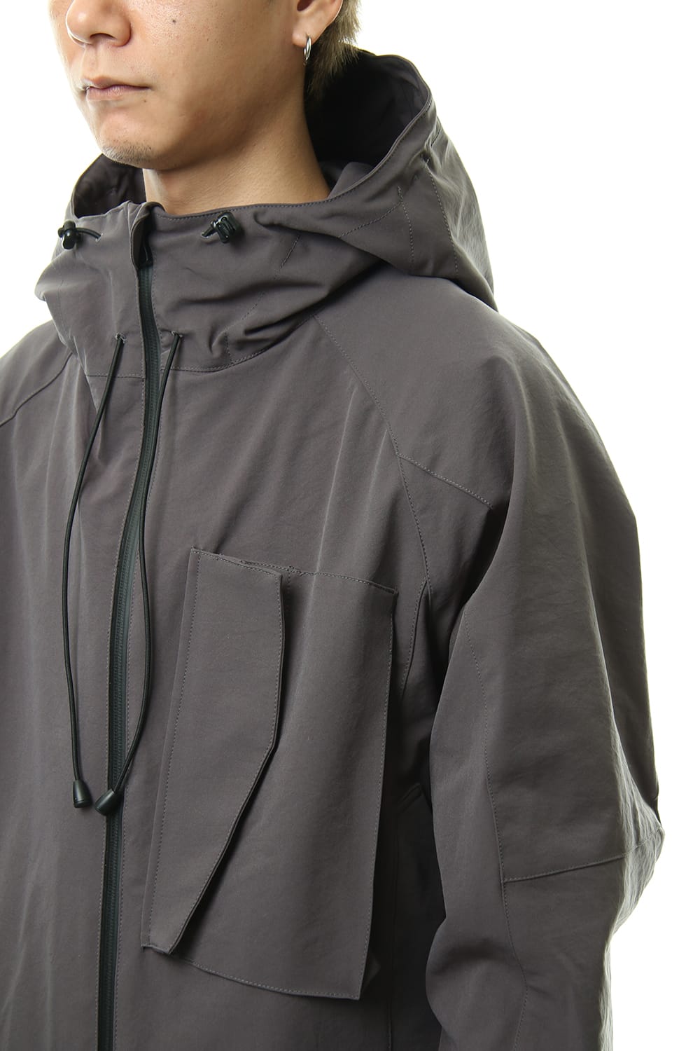 Water-repellent Stretch Mountain parka Gray