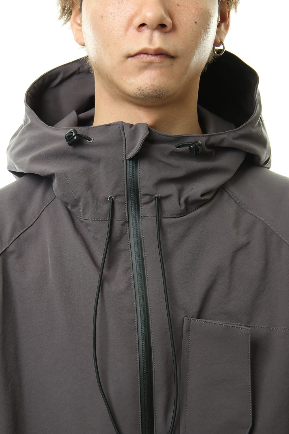 Water-repellent Stretch Mountain parka Gray