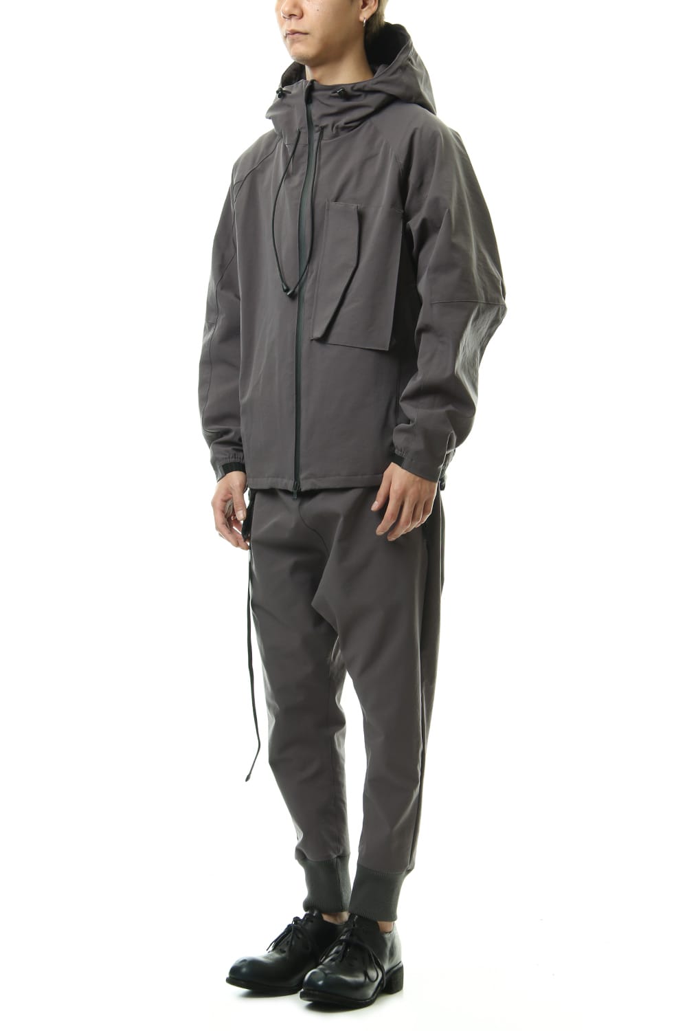 Water-repellent Stretch Mountain parka Gray