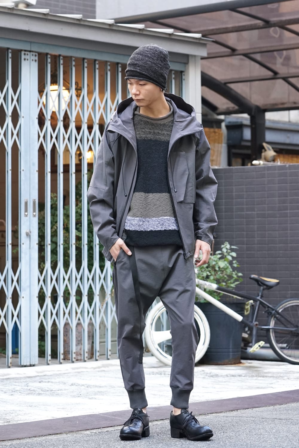 ウォーター リペレント ストレッチ マウンテン パーカー Gray