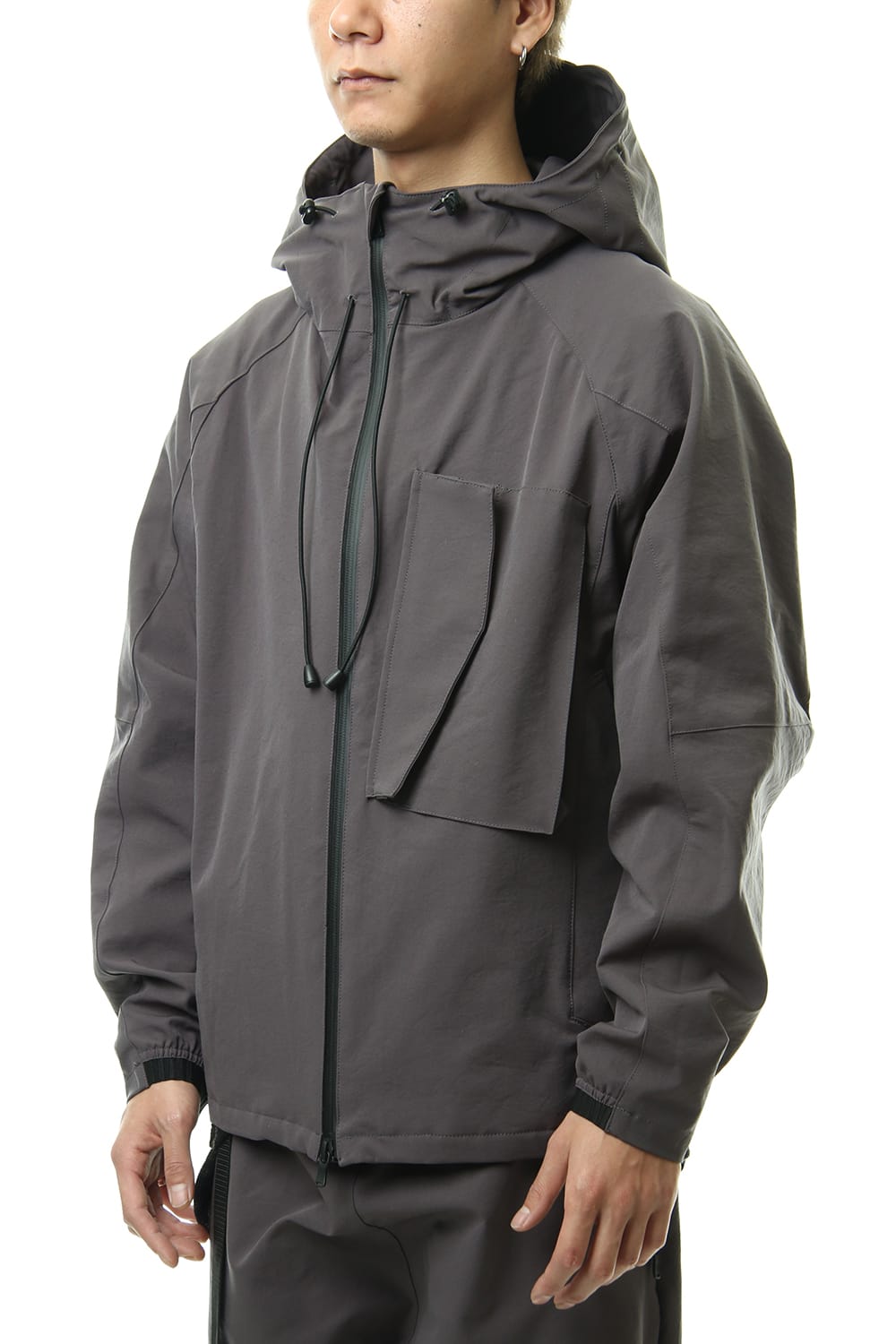 Water-repellent Stretch Mountain parka Gray